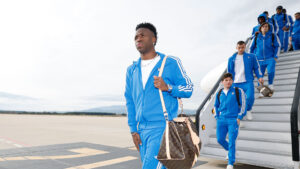 Girona FC players press aggressively in their 4-2-3-1 tactical formation under coach Míchel ahead of their La Liga clash at the Santiago Bernabéu against Real Madrid, April 10, 2026